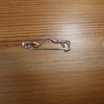 Crimp brooch pin only