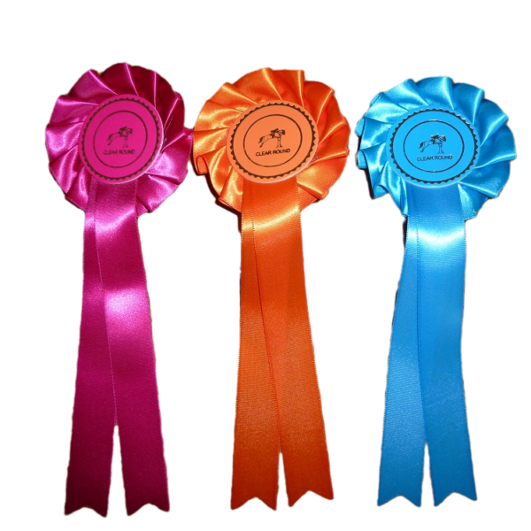 Set of 3 1 Tier Clear Round Stock Rosettes