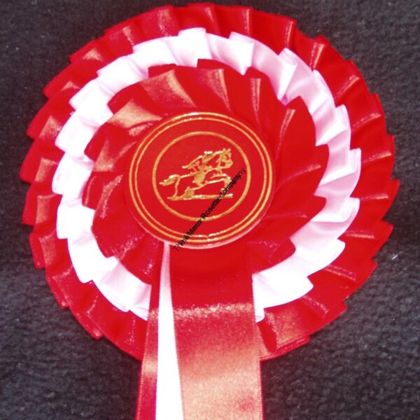 3 Tier Kent Personalised Showjumper Rosette