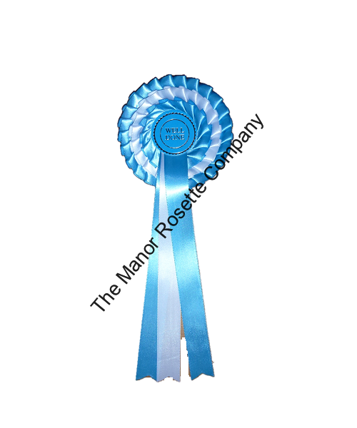 3 Tier Kent Personalised Rosettes