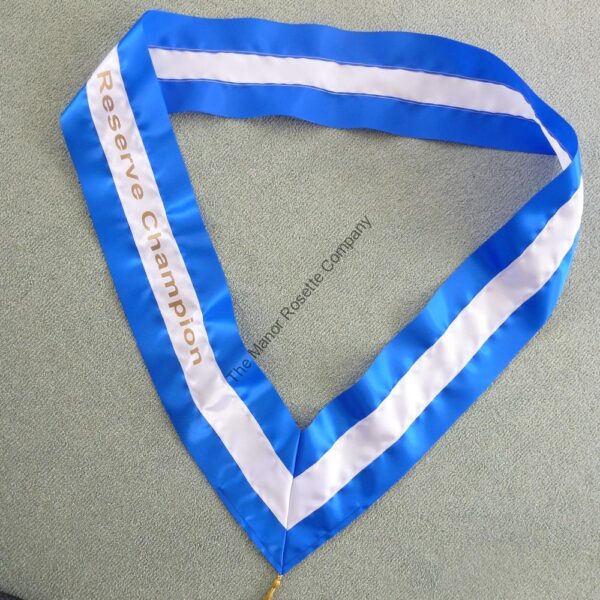 Miniature Pony 4ft Tri Colour Personalised Sash Reserve Champion