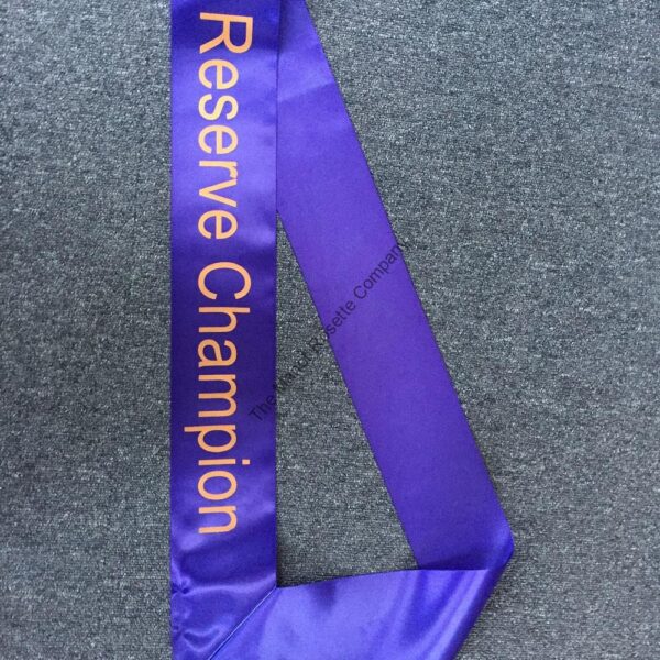 3ft 100mm Stock Blue Colour Reserve Champion Sash