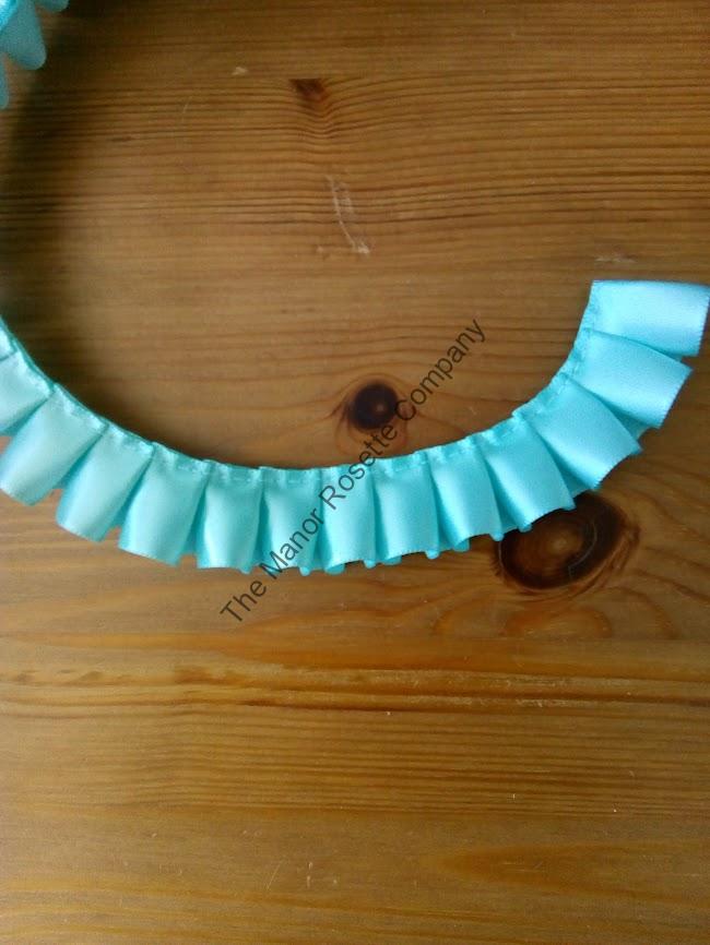 25mm Box Pleated Ribbon - Sea Mist - Image 2